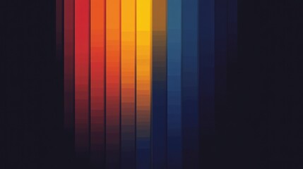 Wall Mural - Abstract Gradient Stripes in Warm and Cool Tones Background Image