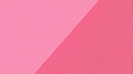 Poster - Two-Tone Pink Background: Minimalist Design with Diagonal Division