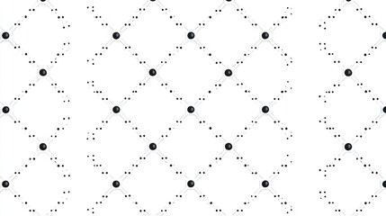 Poster - Abstract Geometric Pattern with Circles and Lines on White Background