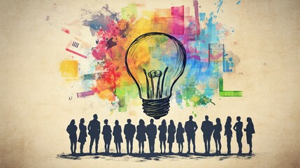 Poster - Strategic workplace startup business planning and management concept featuring team collaboration, financial analysis, and project development in a modern office environment
