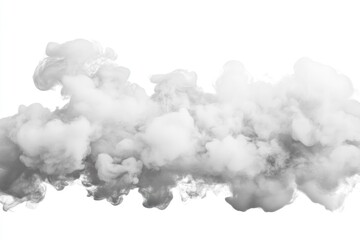 Aufkleber - White Smoke Cloud on Transparent Background