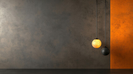 Poster - Striking Magnetic Artistry with Enchanting Lighting Against a Textured Background