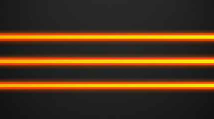 Wall Mural - sleek black background with radiant orange stripes and vibrant energy effects