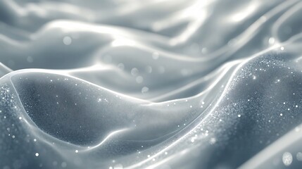 Wall Mural - Silver Abstract Background with Radiant Light and Glimmering Texture