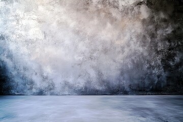 Poster - Textured Gray Wall Background for Creative Design and Photography Projects with Subtle Blending of Light and Dark Tones to Enhance Visual Interest