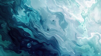 Poster - Abstract underwater blue color liquid wave flow express energetic surface. Seamless texture of vividness curve swirling convey sense of harmony and water scene perfect for effect and graphic. AIG61.