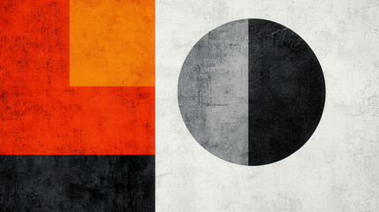 Poster - Contemporary Abstract Layout with Bold Graphics and Unique Shapes in Modern Art Style