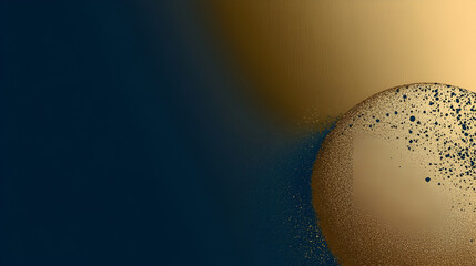 Poster - celestial spheres: an abstract composition featuring a textured, spherical form emerging from a grad