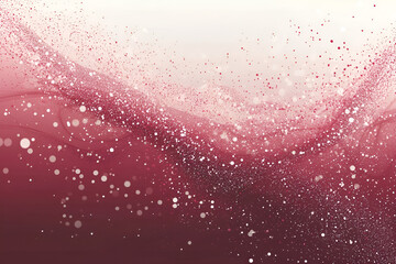 Poster - Elegant Abstract Wave: An elegant abstract wave of shimmering particles in shades of pink and red gracefully undulates against a soft, light backdrop, evoking a sense of fluidity and ethereal beauty.