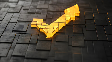 Poster - Growth strategy icon business environment graphic design modern aesthetic creative perspective success concept