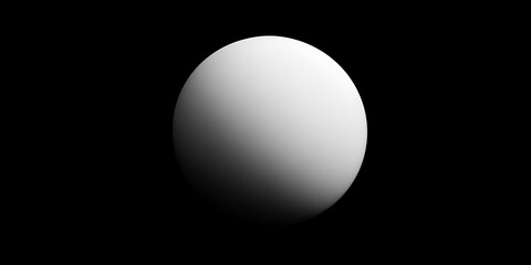 Poster - geometric serenity: a pristine white sphere, perfectly illuminated to showcase its smooth surface, f