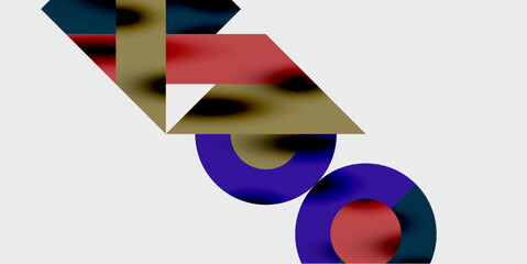 Wall Mural - Vibrant abstract background circles with smooth gradients, creating a dynamic and modern design. Ideal for creative, tech, or contemporary-themed projects