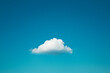 © Joesunt - Serene Sky: A solitary, fluffy cloud floats effortlessly against an expansive canvas of vibrant blue, inspiring tranquility and simplicity.