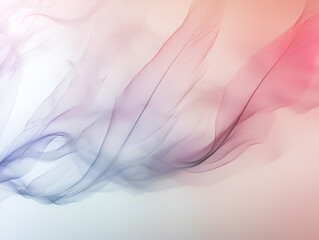 Poster - abstract fluid motion: a mesmerizing dance of soft, ethereal smoke in a gradient of colors, flowing 