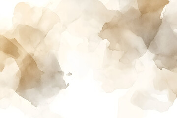 Poster - Abstract Watercolor Whispers: Delicate watercolor washes in earthy tones create a soft and elegant background, evoking a sense of calm and artistic flair. 