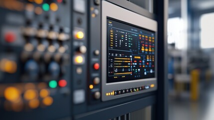 Poster - Advanced Electrical Control Panels for Managing Industrial Machines in a Modern Manufacturing Environment