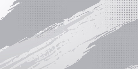 Poster - gray color pattern halftone gradient grunge texture background. vector illustration