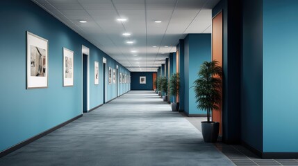 Wall Mural - modern office corridor