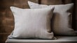 © PikePicture - pillow gray linen texture