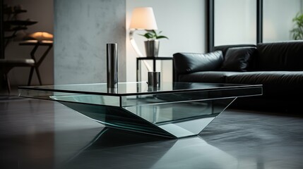 Canvas Print - sleek table side view