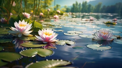 Wall Mural - waterlilies plants flowers