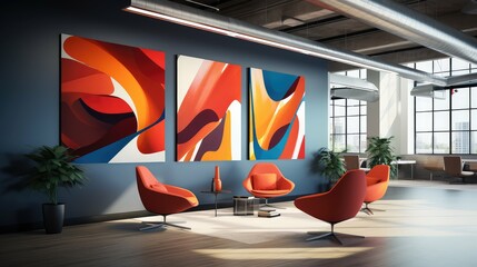 Wall Mural - modern office graphics