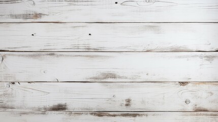 Poster - texture white wooden background