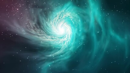 Wall Mural - mesmerizing cosmic swirl with nebula and galaxies in vivid colors showcasing ethereal space beauty a