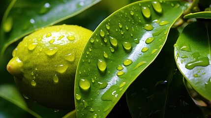 tree citrus leaves
