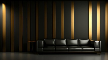 Wall Mural - opulence black and gold luxury background