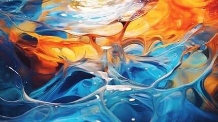 Wall Mural - beauty water and oil