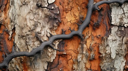 Canvas Print - bark dying tree