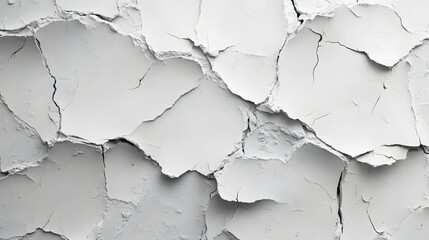 Poster - Abstract White Texture with Cracks and Fissures for Modern Design and Creative Backgrounds
