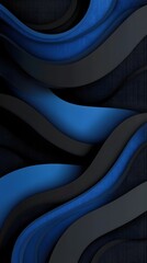 Poster - Abstract Wavy Layers of Blue and Gray with Subtle Texture for Modern Design