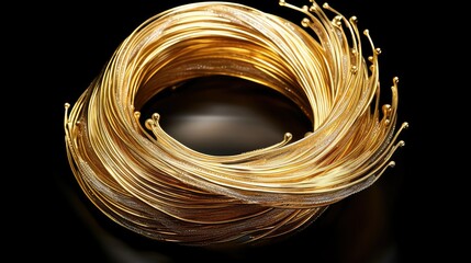 Poster - elegance gold wires