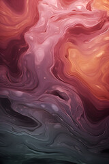 Wall Mural - pink abstract smooth curved lines poster background