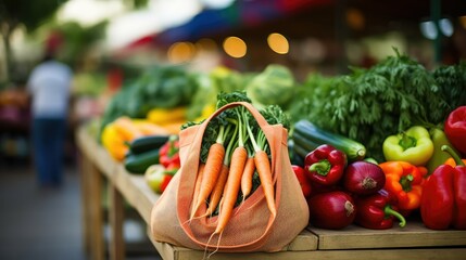 Poster - reusable bag of grocery