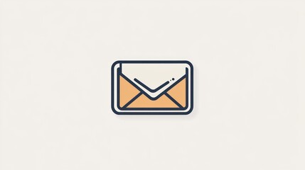 Poster - Envelope icon, digital communication, email, message, simple background, website design