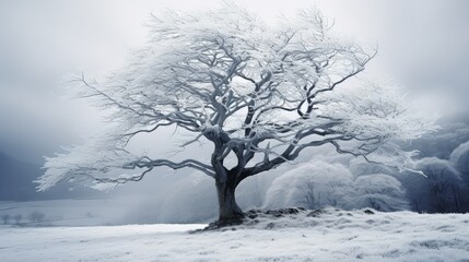 Poster - ice frosty trees