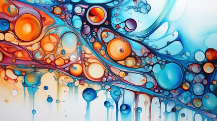 Wall Mural - abstract water doodle