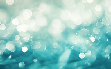 teal bokeh water droplets background texture