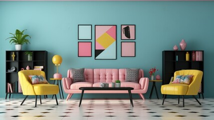 Poster - decor black home interior