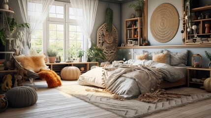 Wall Mural - pillows trendy house