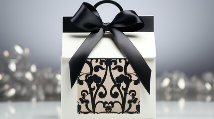 Canvas Print - elegant gift box die cut