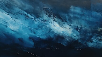 Wall Mural - depth blue black abstract