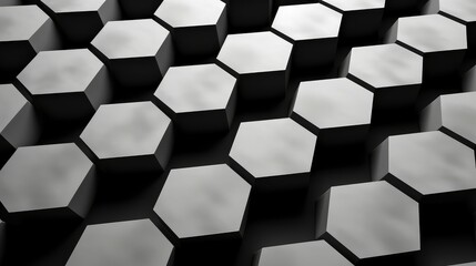 Wall Mural - seamless geometric background black and white