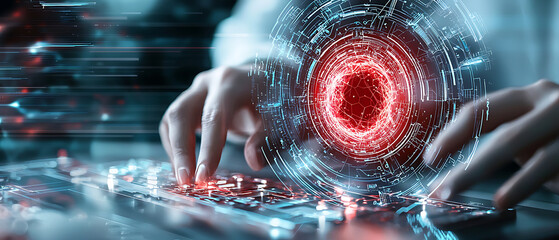 Poster - Cybersecurity analysis event digital workspace visual data interaction virtual environment user perspective technology insights