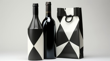 Canvas Print - sleek wine gift bag