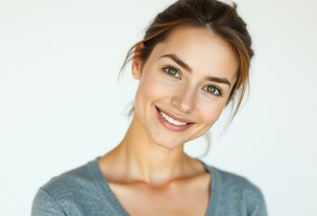 Wall Mural - Portrait of a healthy female individual