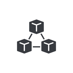 Poster - blockchain vector icon